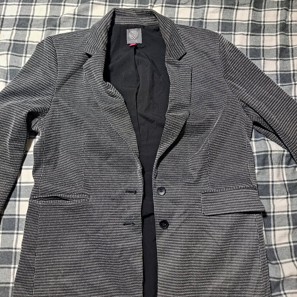 Checkered Vince Camuto Pea Coat